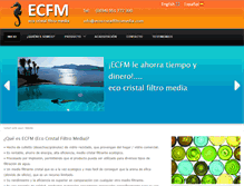 Tablet Screenshot of ecocristalfiltromedia.com